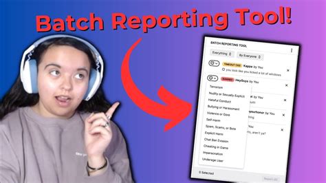 Twitch reporting tool